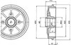 Тормозной барабан BF484 DELPHI