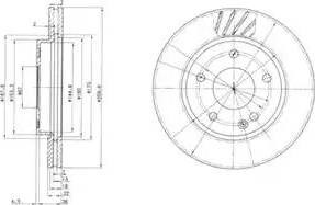 Ротор тормозной BG3395 DELPHI