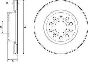 BG3832C DELPHI Диск тормозной передний купить в Черновцы