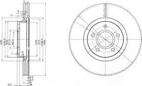 Ротор тормозной BG3895C DELPHI