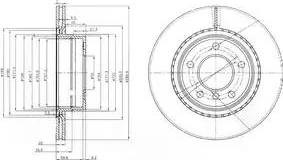 DELPHI BG3901C Диск тормозной задний в наличии Винница