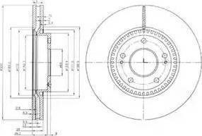 Ротор тормозной BG4011 DELPHI