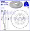 Тормоз дисковый передний BG4114C DELPHI