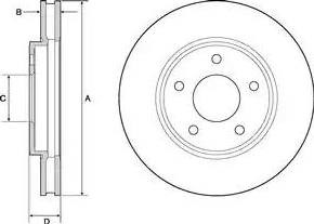 Передний тормозной диск BG4678C DELPHI