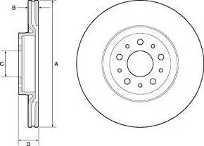 Ротор тормозной BG4821C DELPHI