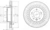 Диск тормозной передний BG9006C DELPHI