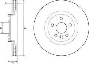 Тормоз дисковый передний BG9183C DELPHI
