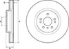 Тормоз дисковый передний BG9968 DELPHI