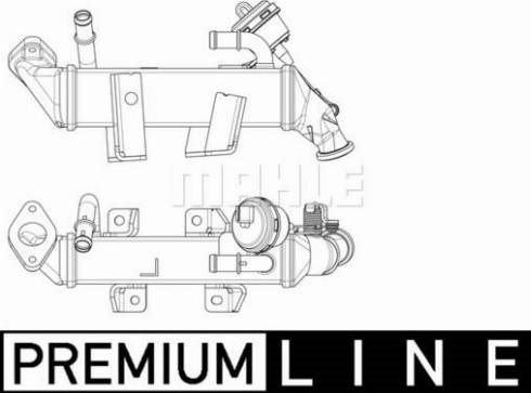 Радиатор системы EGR рециркуляции выхлопных газов CE19000P MAHLE