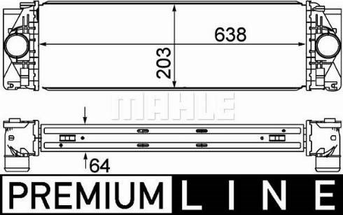 Радіатор інтеркулера sprinter/crafter 06-  (premium line! oe) CI 369 000P