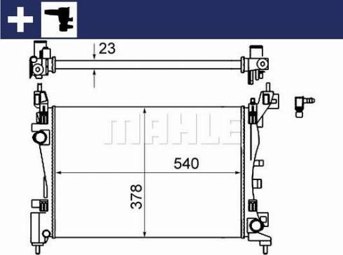 Радиатор основной CR1121000S MAHLE