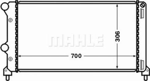 Радиатор системы охлаждения двигателя CR1448000S MAHLE