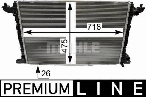 Радиатор охлаждения CR2179000P MAHLE