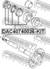 Подшипник полуоси заднего моста, наружний DAC40740036KIT FEBEST