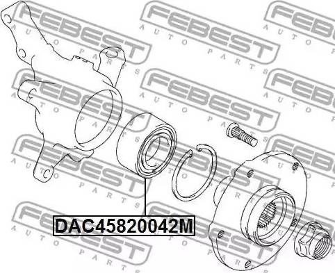 DAC45820042M FEBEST Подшипник ступицы купить в Тернополь
