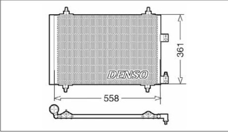 Радіатор кондиціонера DCN07005