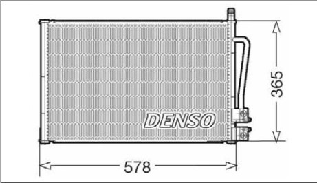 DENSO DCN10008 Радиатор кондиционера в наличии Черновцы