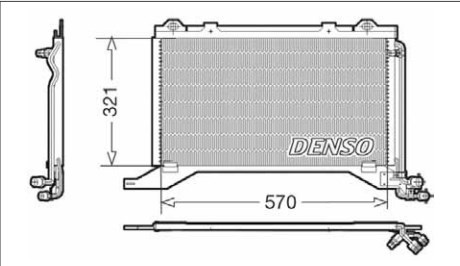 Радіатор кондиціонера DCN17019
