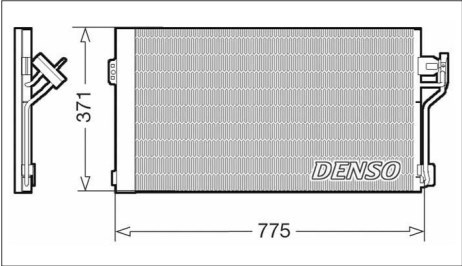 DENSO DCN17050 Радиатор кондиционера в наличии Днепр