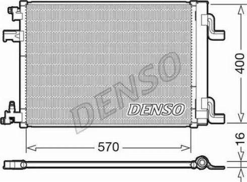 DENSO DCN20001 Радиатор кондиционера в наличии Николаев