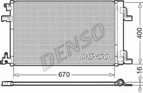 DCN20002 DENSO Радиатор кондиционера купить в Винница
