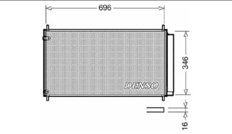 Радиатор кондиционера DCN50022