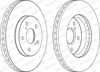 Диск тормозной передний DDF1446C FERODO