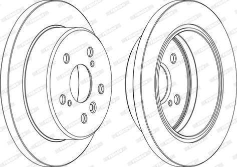Тормозные диски DDF1598C FERODO