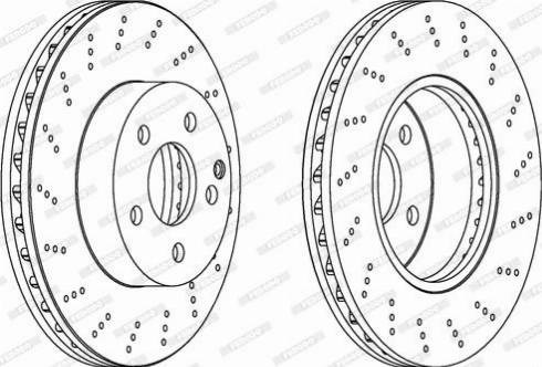 Ротор тормозной DDF1693C FERODO