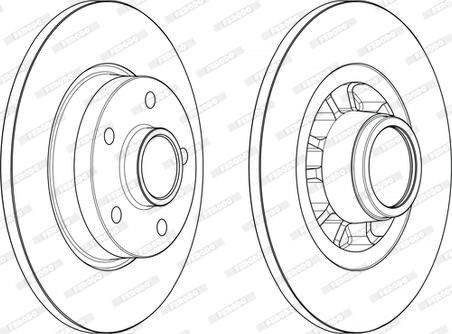 Тормозные диски DDF26021 FERODO