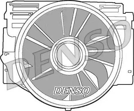 Вентилятор радіатора DER05007
