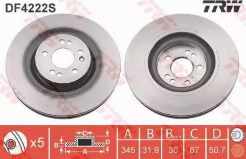 Передний тормозной диск Мерседес-бенц МЛ/ГЛЕ