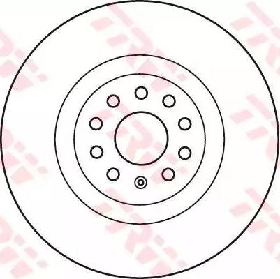 Диск тормозной передний DF6133S TRW