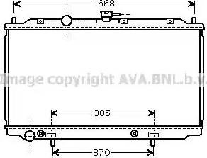 Радиатор охлаждения двигателя DN2223 AVA
