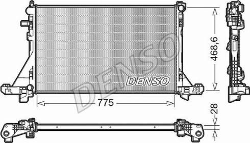 Радіатор denso nissan/opel/renault nv400/movano/master "2,3 "10>> - знято з виробництва DRM23093
