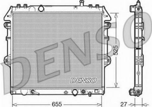 Радиатор охлаждения DRM50045 DENSO