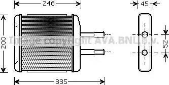 DW6059 AVA Радиатор печки купить в Запорожье