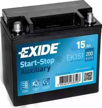 EK151 EXIDE Аккумулятор купить в Днепр