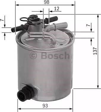 BOSCH F026402096 Фильтр топливный в наличии Житомир