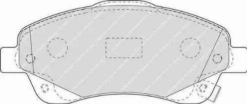 Передние тормозные колодки FDB1648 FERODO