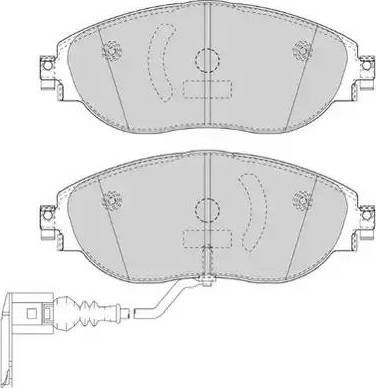 Колодки тормозные передние дисковые FDB4425 FERODO