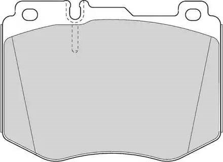 Тормозные колодки FDB4608 FERODO