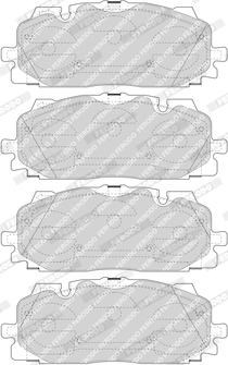 Колодки тормозные передние дисковые FDB4967 FERODO