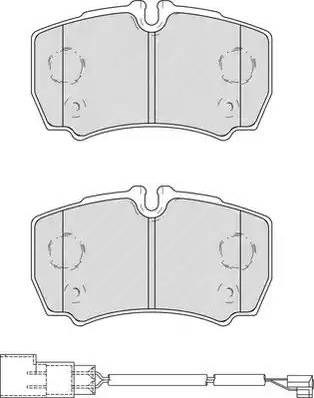 Колодки на тормоз задний дисковый FVR4251 FERODO