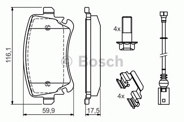 GDB1557 Колодки тормозные задние дисковые купить Каменское