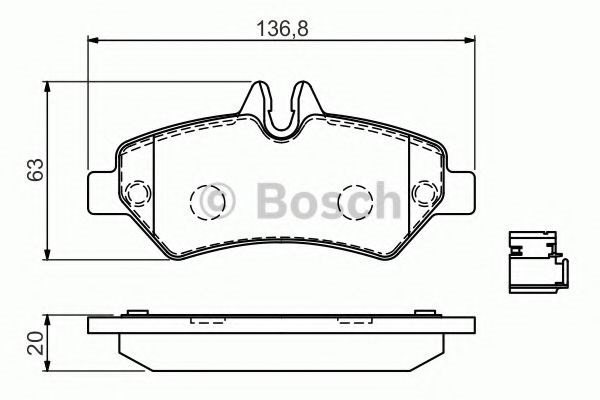 GDB1697 Задние тормозные колодки купить Хмельницкий