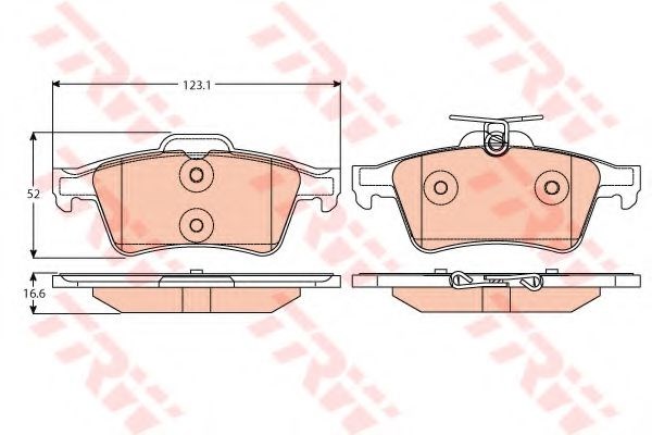 GDB2086 Колодки тормозные задние дисковые купить Одесса