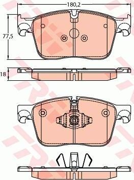 Передние тормозные колодки GDB2145 TRW