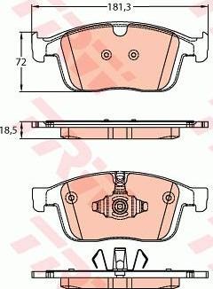 Колодки тормозные дисковые комплект GDB2146 TRW