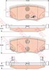 Комплект задних колодок GDB4145 TRW